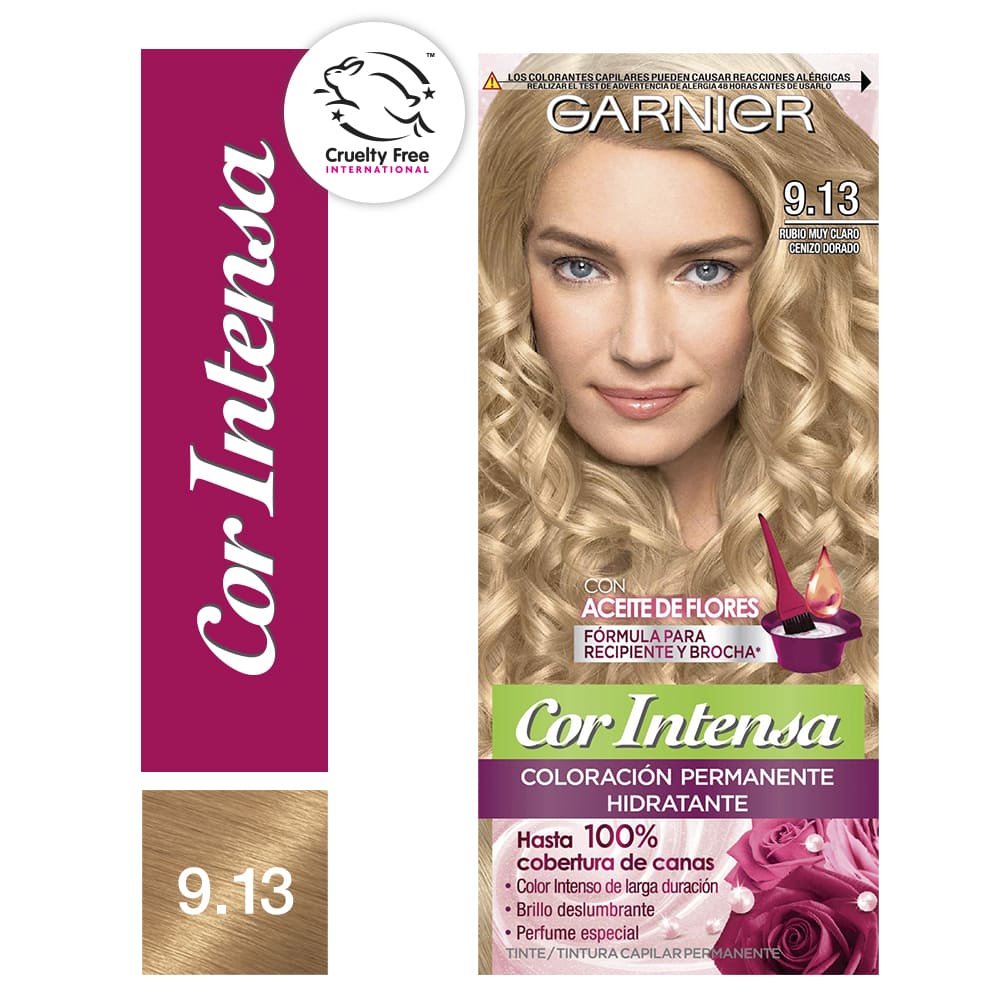 Caja de producto Garnier Cor Intensa, tono 913.